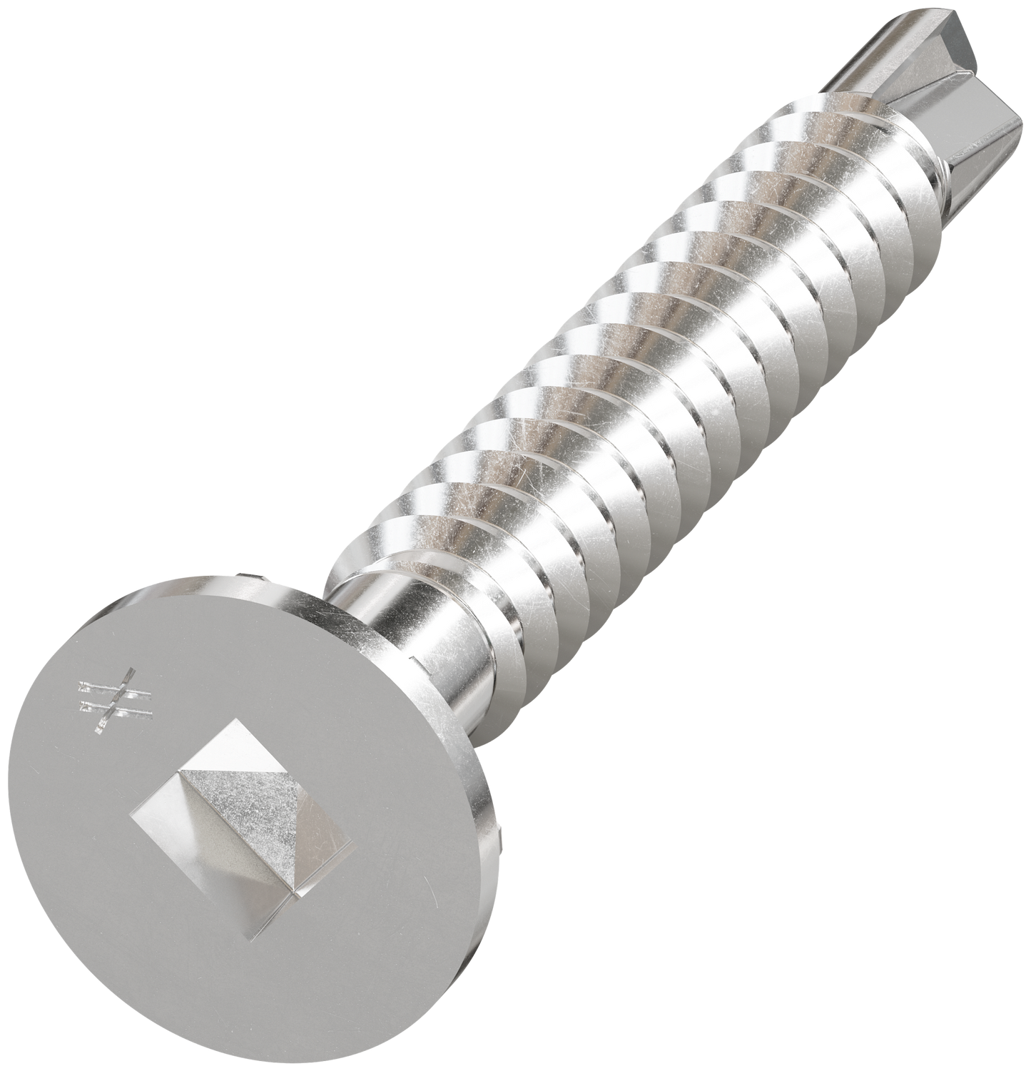 Simpson Strong-Tie SSFHSD112S1016 FHSD Wood-to-CFS Screw (Collated) — #10 x 1-1/2 in. #2SQ, Flat Head, Type 410 (1000-Qty)