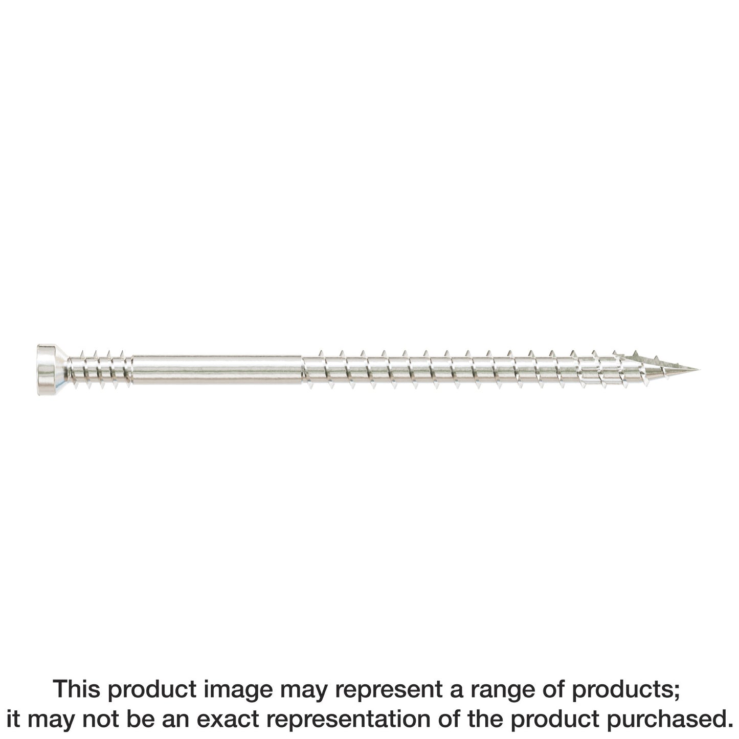 Simpson Strong-Tie FT07212T400 Finish Trim Screw — #7 x 2-1/2 in. T10, Trim-Head, Type 316 (400-Qty) (Pack of 6)