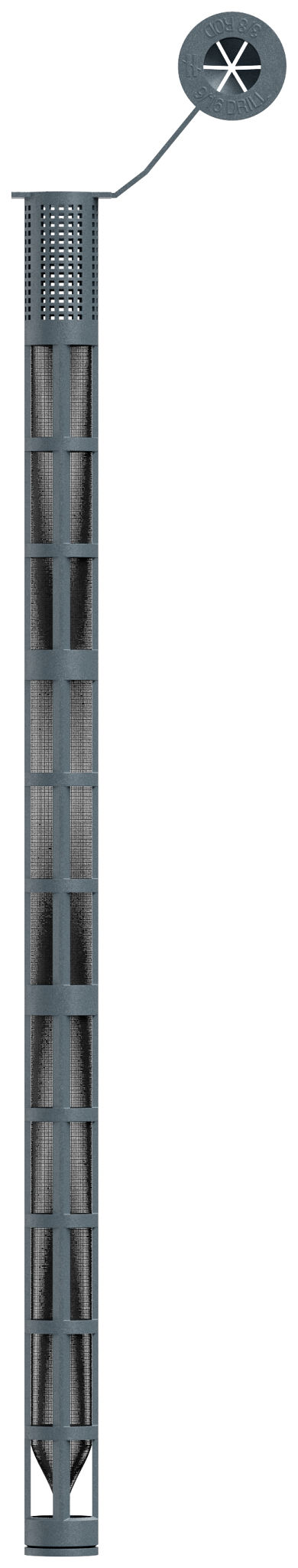 Simpson Strong-Tie 3GWS3710P Opti-Mesh 10 in. Epoxy Adhesive Plastic Screen Tube for 3/8 in. Rod for SET-3G