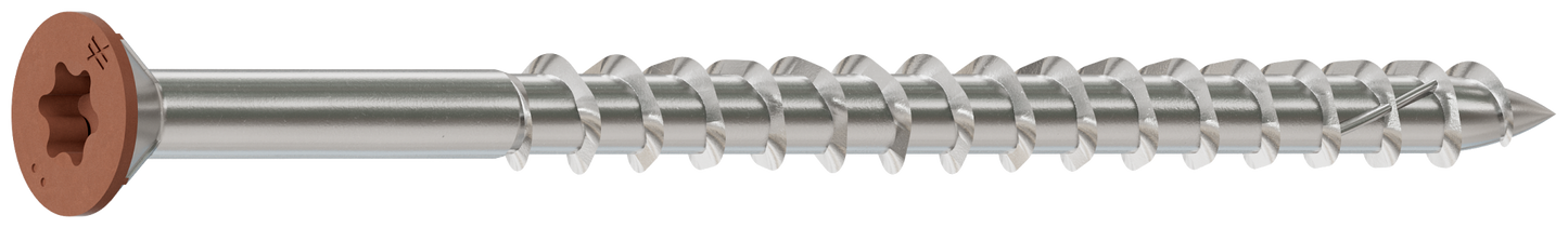 Simpson Strong-Tie S10300WCI Deck-Drive™ DWP WOOD SS Screw — #10 x 3 in. T25, Trim Head, Type 305, Tan 03 (1750-Qty) (Pack of 64)