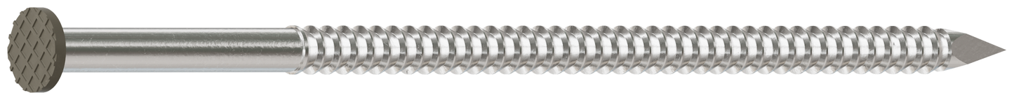 Simpson Strong-Tie S10SNDG1 Painted Siding Nail — 3 in. x .113 in. Type 304 Stainless Steel, Gray (1 lb.) (Pack of 800)