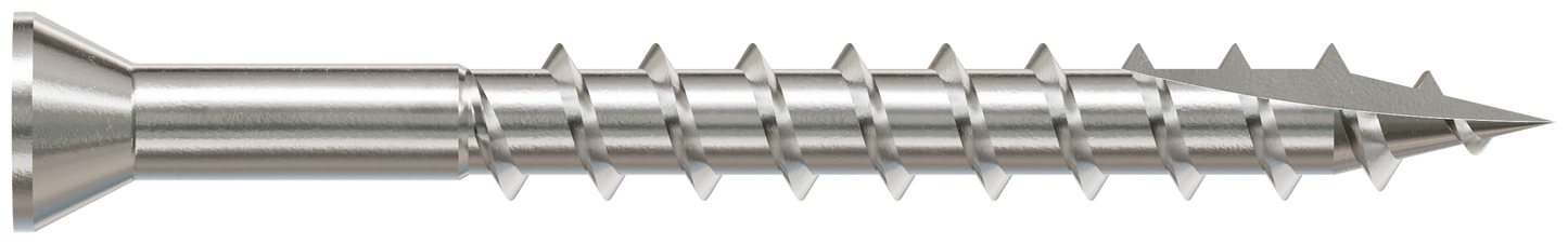 Simpson Strong-Tie S07162FB1 Trim-Head Screw, Square Drive — #7 x 1-5/8 in. #1 SQ, Type 305 (1 lb.) (Pack of 10)