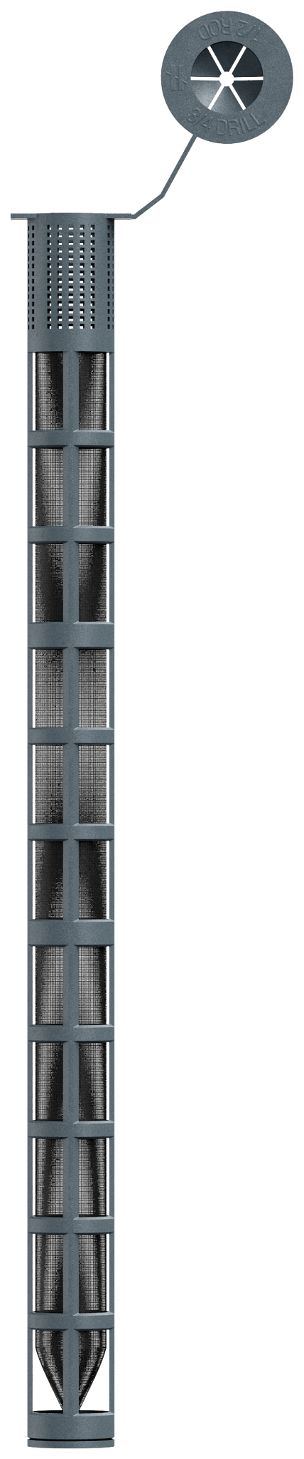 Simpson Strong-Tie 3GWS5010P Opti-Mesh 10 in. Epoxy Adhesive Plastic Screen Tube for 1/2 in. Rod for SET-3G