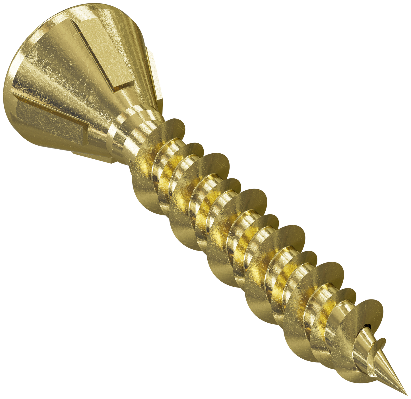 Simpson Strong-Tie MTHZ1S Strong-Drive® MTH Wood Underlayment Screw (Collated) — #7 x 1 in. Yellow Zinc (2500-Qty) (Pack of 100)
