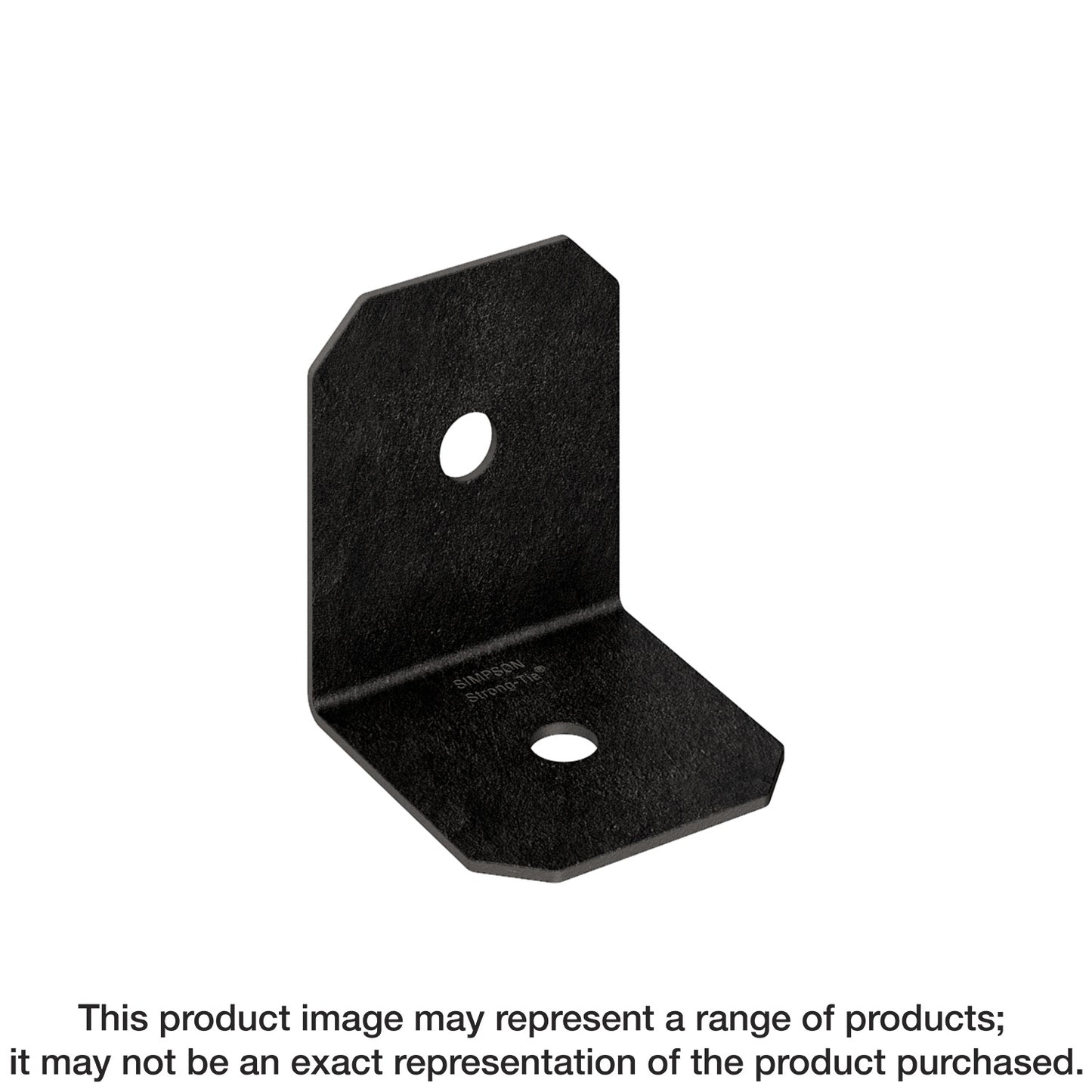 Simpson Strong-Tie APVA4 Outdoor Accents® Avant Collection™ ZMAX®, Black Powder-Coated 90° Angle for 4x (Pack of 12)