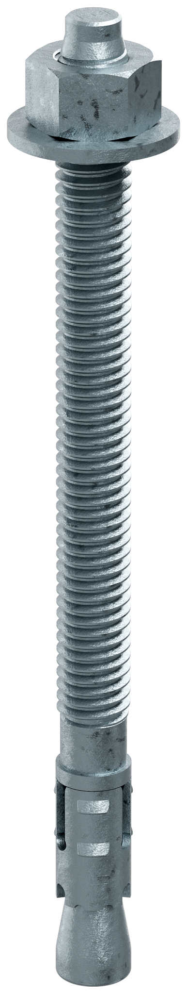 Simpson Strong-Tie STB2-37500MGF50 Strong-Bolt® 2 — 3/8 in. x 5 in. Mechanically Galvanized Wedge Anchor, Fully Assembled (50-Qty) (Pack of 252)