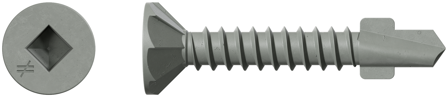 Simpson Strong-Tie CBSDQ106-5K CBSDQ Sheathing-to-CFS Screw — #8 x 1-1/16 in. #2 Square Undersized, Quik Guard® (5000-Qty) (Pack of 48)