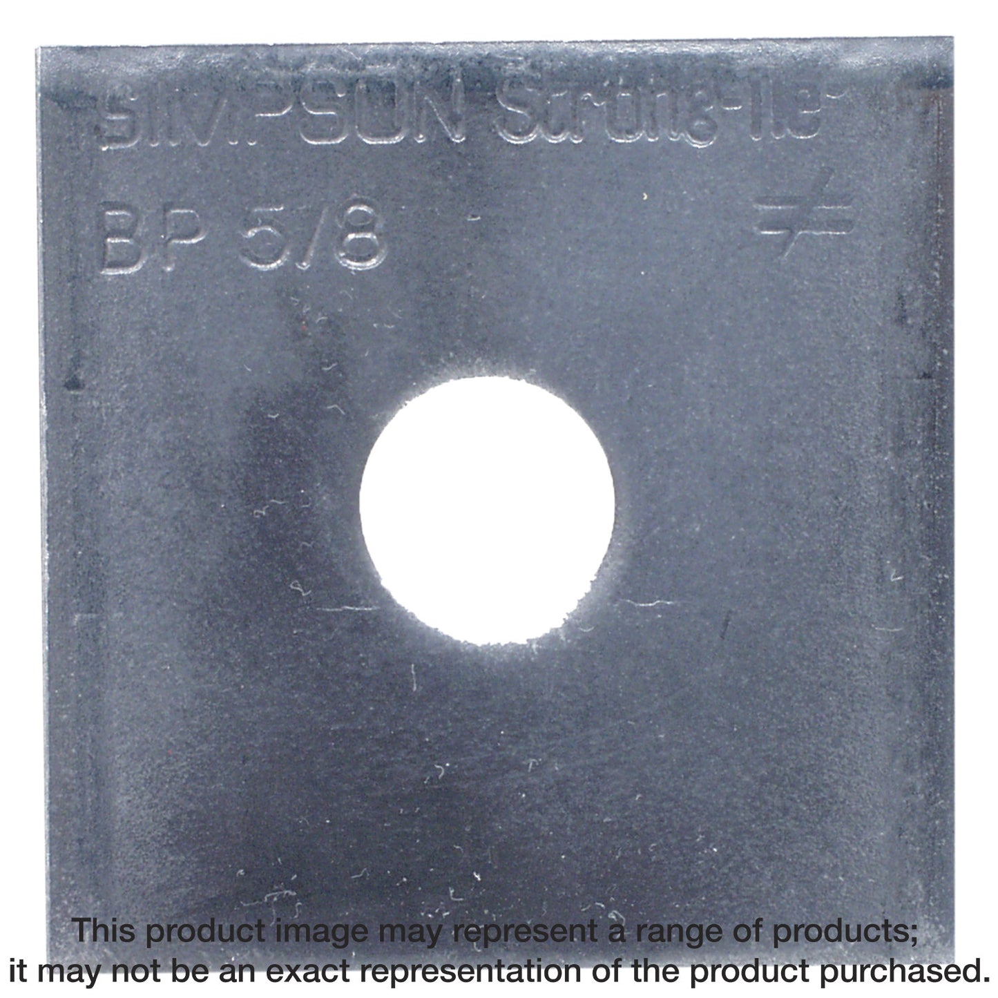 Simpson Strong-Tie BP 5/8 BP 2-1/2 in. x 2-1/2 in. Bearing Plate with 5/8 in. Bolt Dia. (Pack of 100)