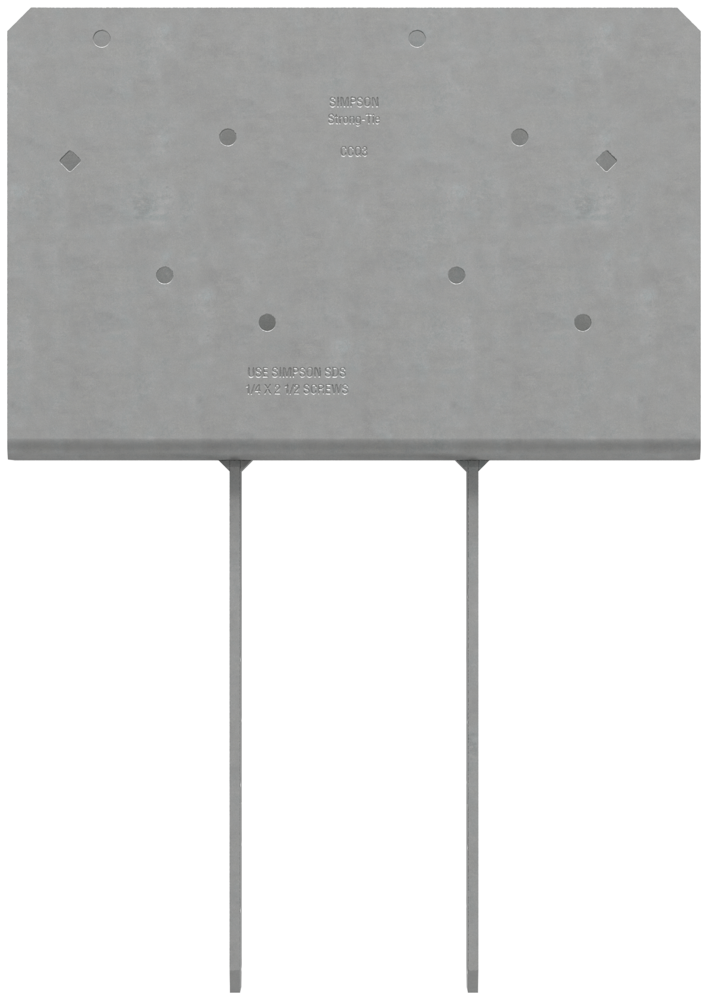 Simpson Strong-Tie CCQ3-4SDS2.5 CCQ™ Column Cap for 3-1/8 in. Beam, 4x Post with Strong-Drive® SDS Screws