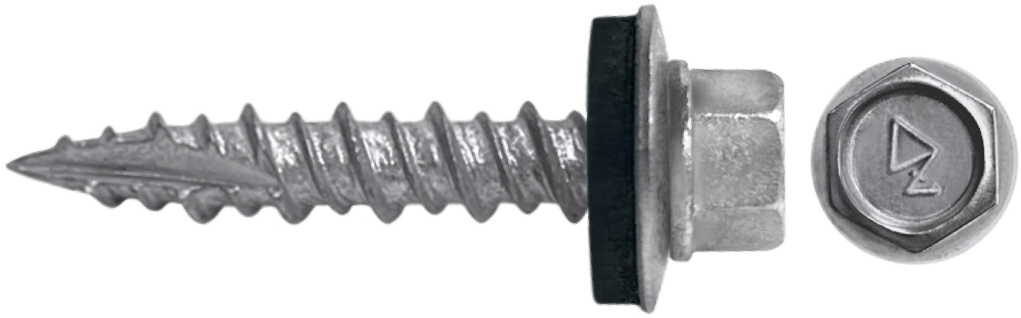 DAGGERZ DAGCT10212T17 10 x 2-1/2 hex washer head type 17 screws w/bonded washer dagger-guard