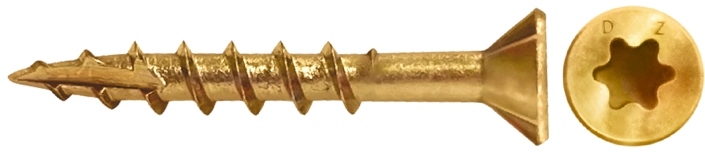 DAGGERZ DKSTY08200 8 x 2 star flat w/nibs type 17 deck screws yellow zinc