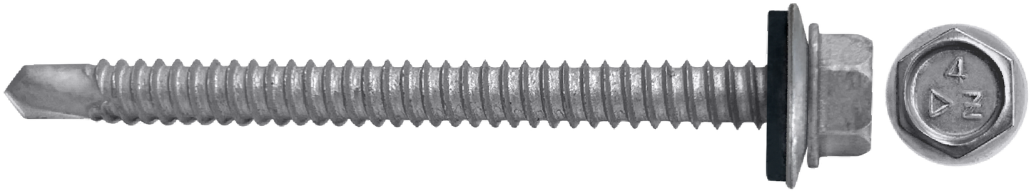 DAGGERZ NEOSDSSCT1460 14 x 6 hex washer head self drill screws w/bonded washer 410 stainless steel dagger-guard