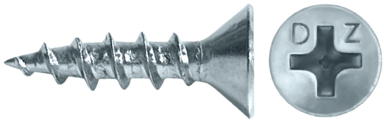 DAGGERZ DLHINGEZ06012 6 x 1/2 phillips flat coarse hinge screws zinc