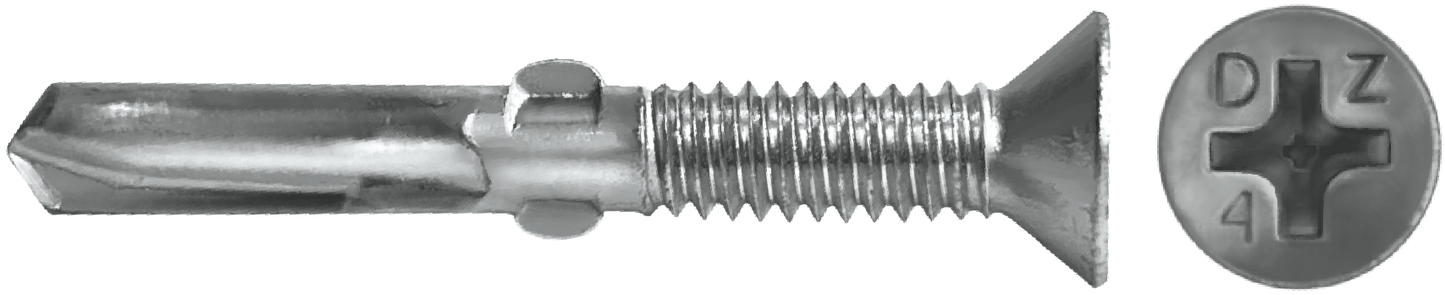 DAGGERZ SD4SSWW1220 12-24 x 2 phillips flat head self drill screws w/wings 410 stainless steel dagger-guard