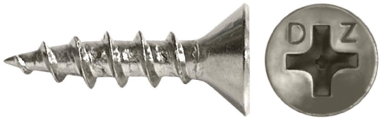 DAGGERZ DLHINGEN06012 6 x 1/2 phillips flat coarse hinge screws nickel