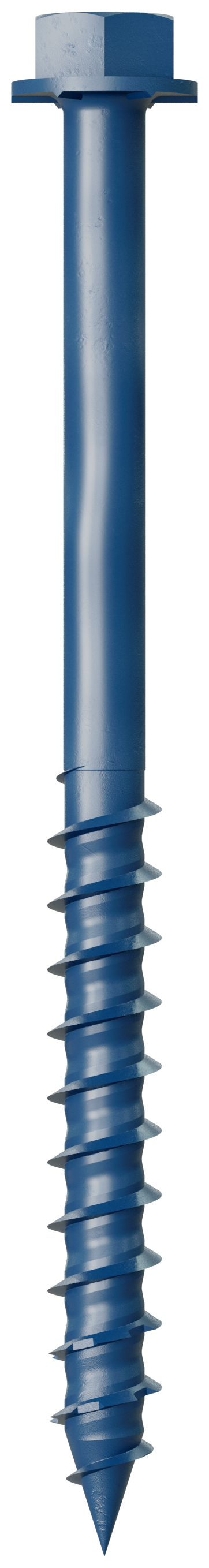 Simpson Strong-Tie TNT25314HC8 Titen Turbo™ — 1/4 in. x 3-1/4 in. Hex-Head Concrete and Masonry Screw, Blue (8-Qty) (Pack of 20)