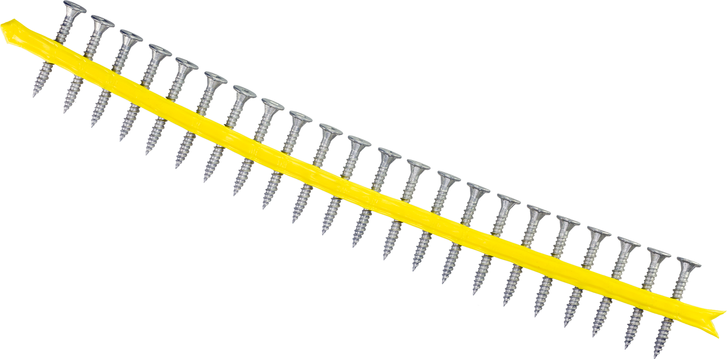 Simpson Strong-Tie CB3BLGHL158S CB3BLGHL Fiber-Cement Board Screw (Collated)— #9 x 1-5/8 in. #3 SQU (1500-Qty) (Pack of 100)