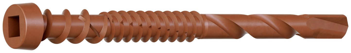 Simpson Strong-Tie DCSD238STN01 Deck-Drive™ DCSD COMPOSITE-TO-STEEL Screw (Collated) — #10 x 2-3/8 in. Quik Guard® Tan 01 (1000-Qty)