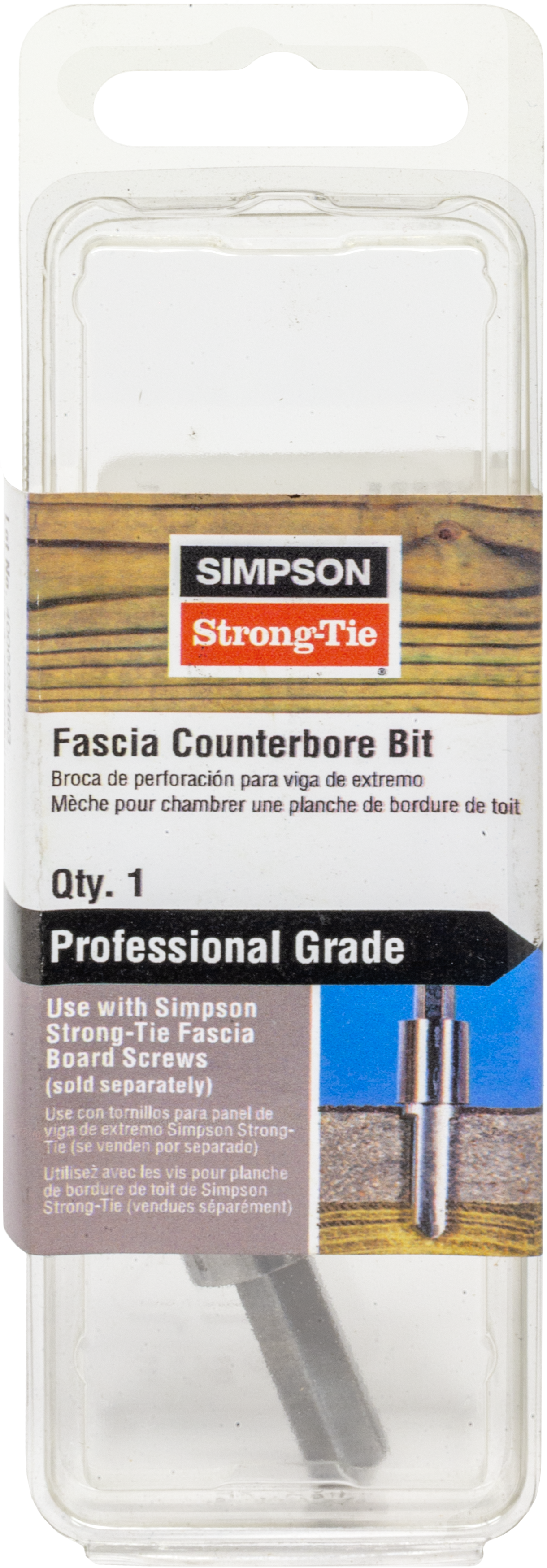 Simpson Strong-Tie FSBIT Fascia Counterbore Bit — Type 316 Stainless Steel