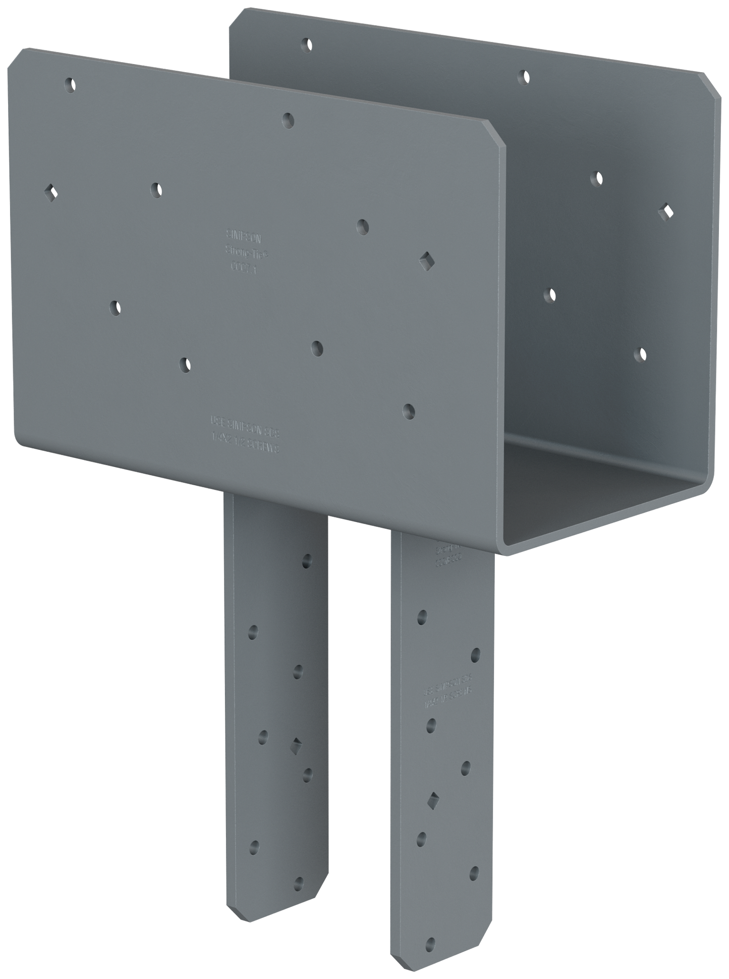 Simpson Strong-Tie CCQ7.1-4SDS2.5 CCQ™ Column Cap for 7 in. Beam, 4x Post with Strong-Drive® SDS Screws