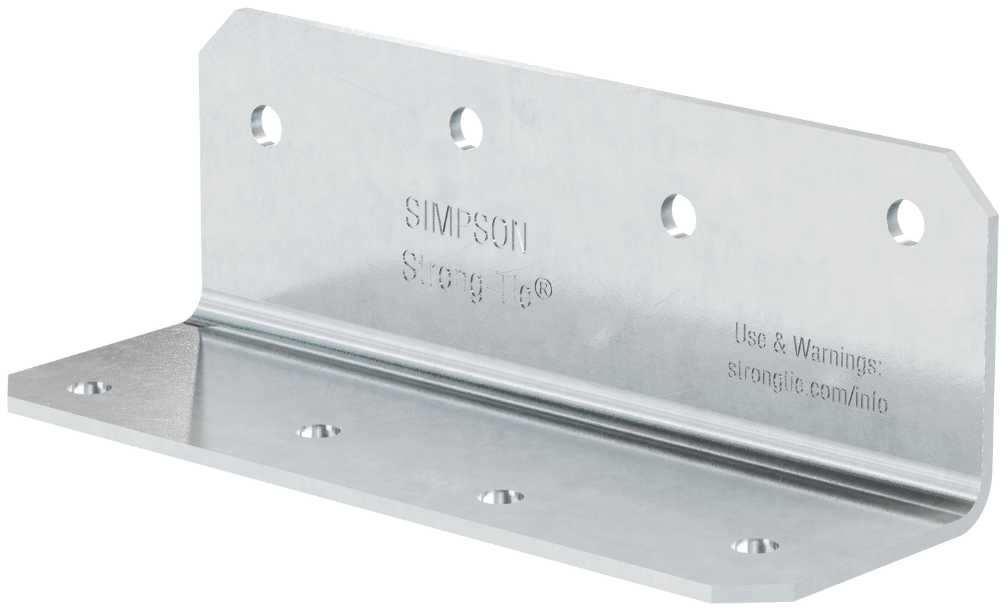 Simpson Strong-Tie ML26SS ML 2 in. x 6 in. 12-Gauge Stainless-Steel Medium L Angle