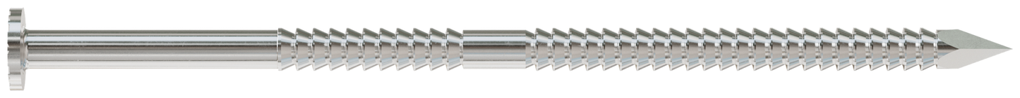 Simpson Strong-Tie S11A300PNJ 15° Wire Coil, Full Round Head, Ring-Shank Decking/Framing Nail — 3 in. x 0.12 in. Type 304 (1800-Qty)
