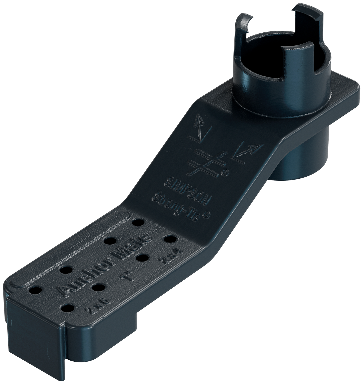 Simpson Strong-Tie AM 1 AnchorMate® 1-in. Dia. Anchor Bolt Holder — Black (100-Qty)