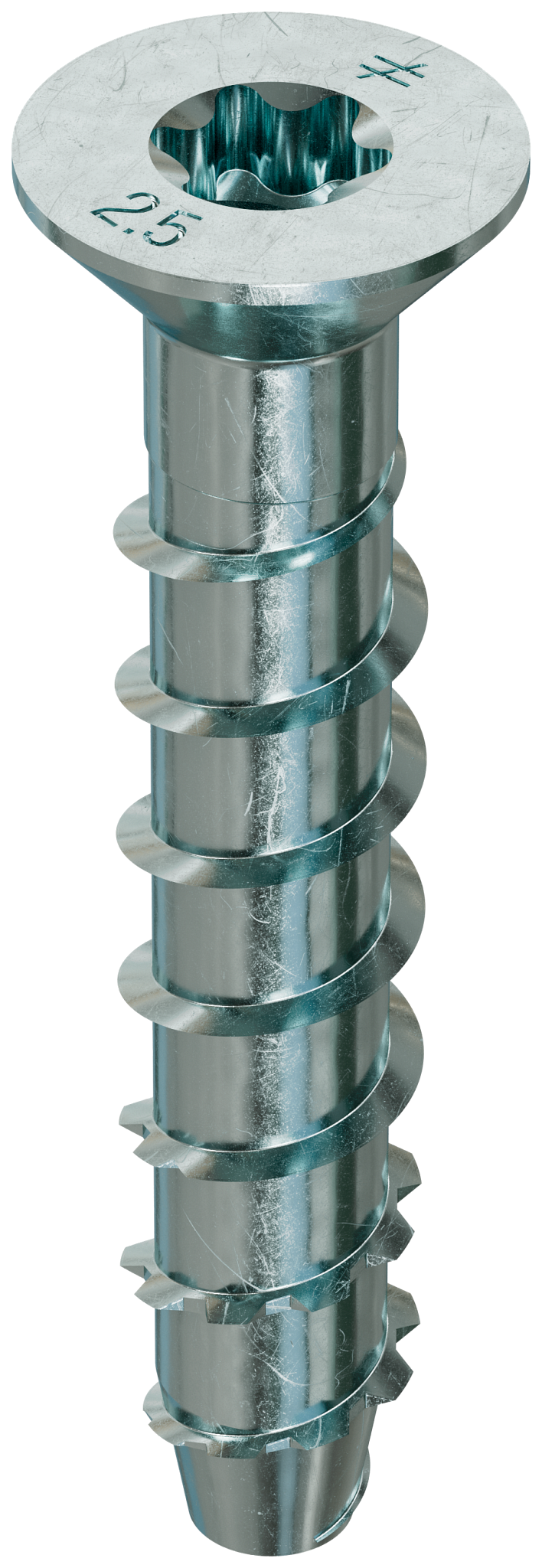 Simpson Strong-Tie THD37212CS Titen HD® 3/8 in. x 2-1/2 in. Zinc-Plated Countersunk Head Heavy-Duty Screw Anchor (50-Qty) (Pack of 4)