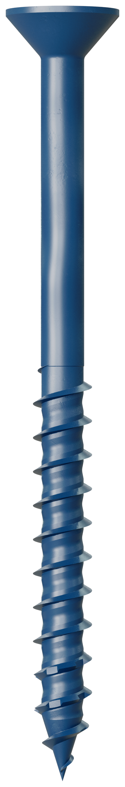 Simpson Strong-Tie TNT25314TF Titen Turbo™ — 1/4 in. x 3-1/4 in. 6-Lobe Flat-Head Concrete and Masonry Screw, Blue (100-Qty) (Pack of 360)