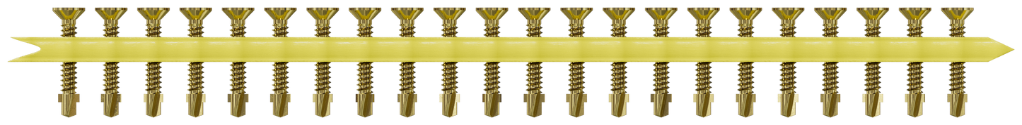 Simpson Strong-Tie TB1440S Strong-Drive® TB WOOD-TO-STEEL Screw (Collated) — #14 x 1-9/16 in. Yellow Zinc (1000-Qty) (Pack of 100)