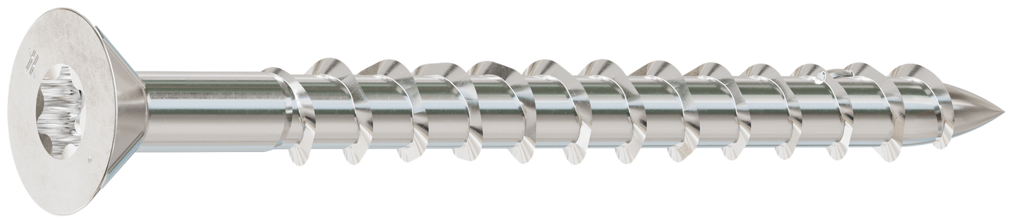 Simpson Strong-Tie T12250WP1 Strong-Drive® DWP WOOD SS Screw — #12 x 2-1/2 in. T-27, Flat Head, Type 316 (1 lb.) (Pack of 10)