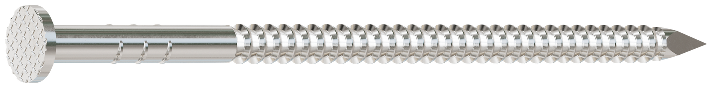 Simpson Strong-Tie S10PTD1 Preservative-Treated Wood Decking Nail, Ring Shank — 3 in. x .131 in. Type 304 (1 lb.) (Pack of 800)