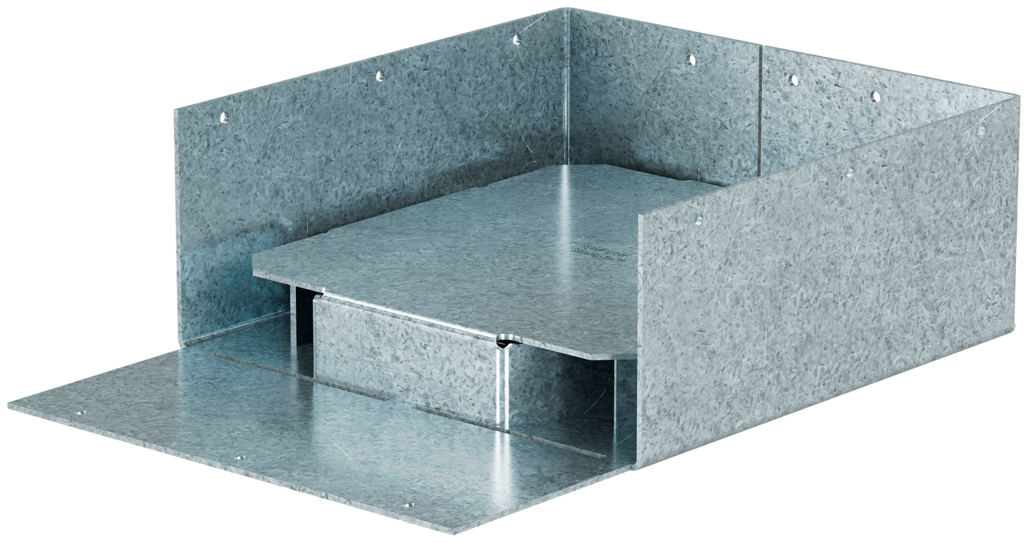 Simpson Strong-Tie ABW7-7Z ABW ZMAX® Galvanized Adjustable Standoff Post Base for 7-1/8 in. x 7-1/8 in. Post (Pack of 6)