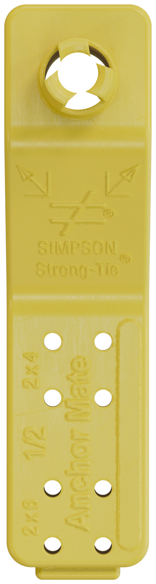 Simpson Strong-Tie AM 1/2 AnchorMate® 1/2-in. Dia. Anchor Bolt Holder — Yellow (100-Qty)