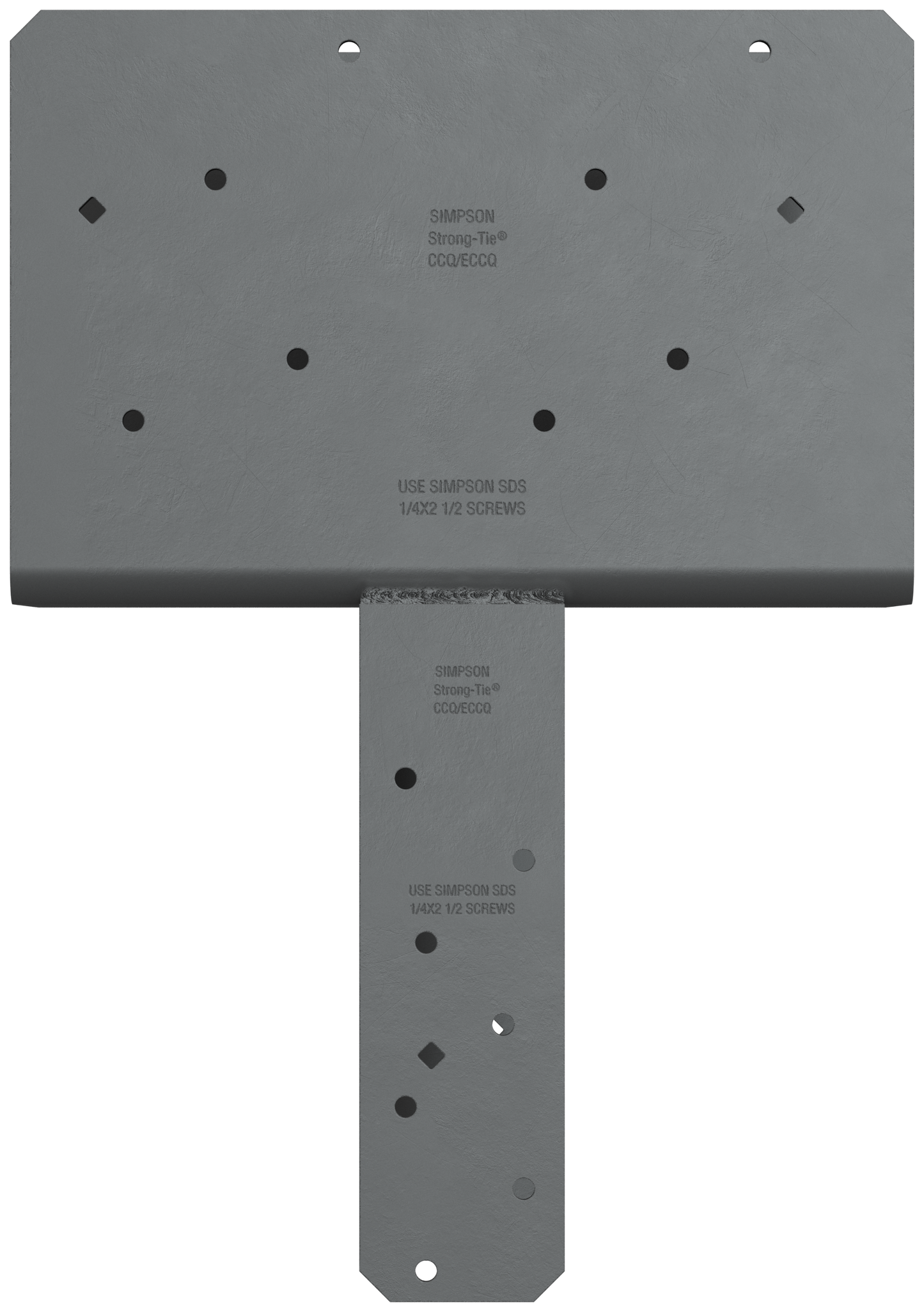 Simpson Strong-Tie CCQ66SDS2.5ROT CCQ™ Rotated-Strap Column Cap for 6x Beam, 6x Post with Strong-Drive® SDS Screws