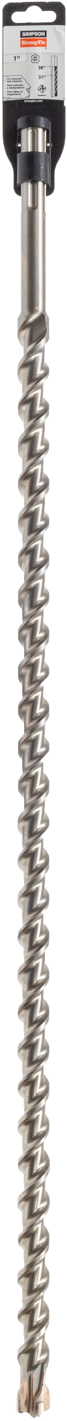 Simpson Strong-Tie MDMX10036Q 1 in. x 36 in. SDS-max® Shank Quad-Head Drill Bit (Pack of 5)