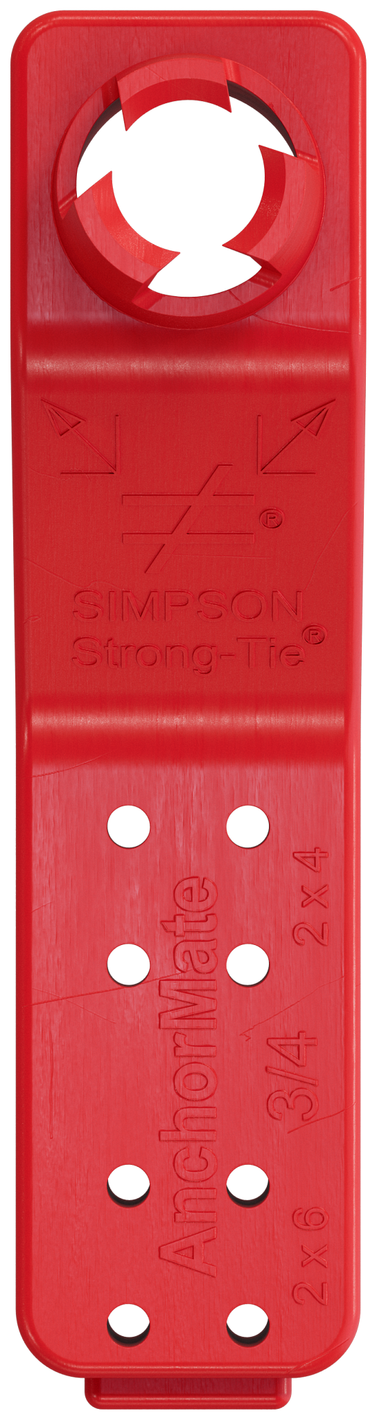 Simpson Strong-Tie AM 3/4 AnchorMate® 3/4-in. Dia. Anchor Bolt Holder — Red (100-Qty) (Pack of 60)