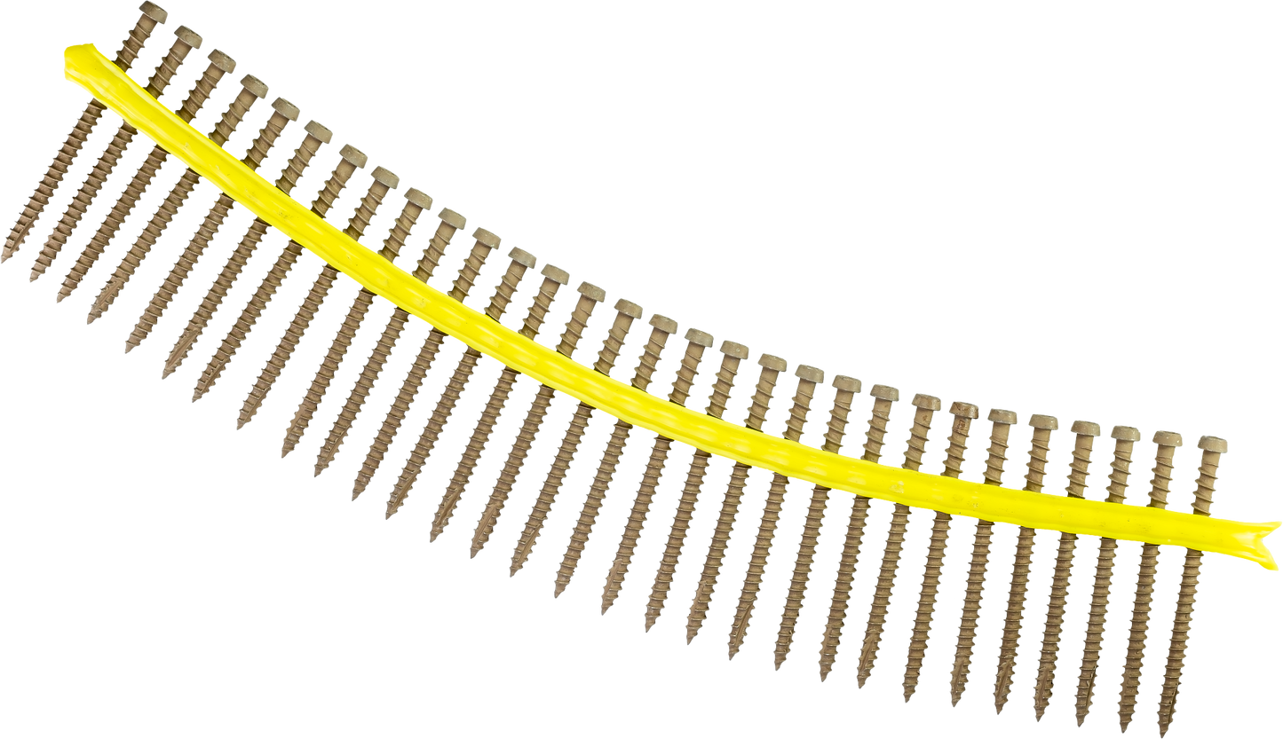 Simpson Strong-Tie DCU234STN Deck-Drive™ DCU COMPOSITE Screw (Collated) — #10 x 2-3/4 in. Quik Guard® Tan (1000-Qty)