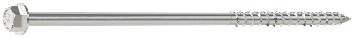 Simpson Strong-Tie SDWH19600SS-5 Strong-Drive® SDWH™ TIMBER-HEX SS Screw — 0.185 in. x 6 in. 5/16 Hex, Type 316 (5-Qty) (Pack of 20)