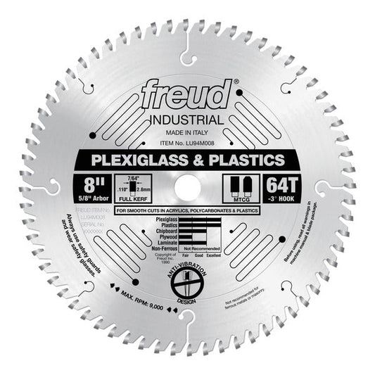 Freud 008925005544 8" x 64T Plastic Blade
