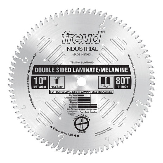 Freud 008925032342 10" x 80T Double Sided Laminate/Melamine Blade