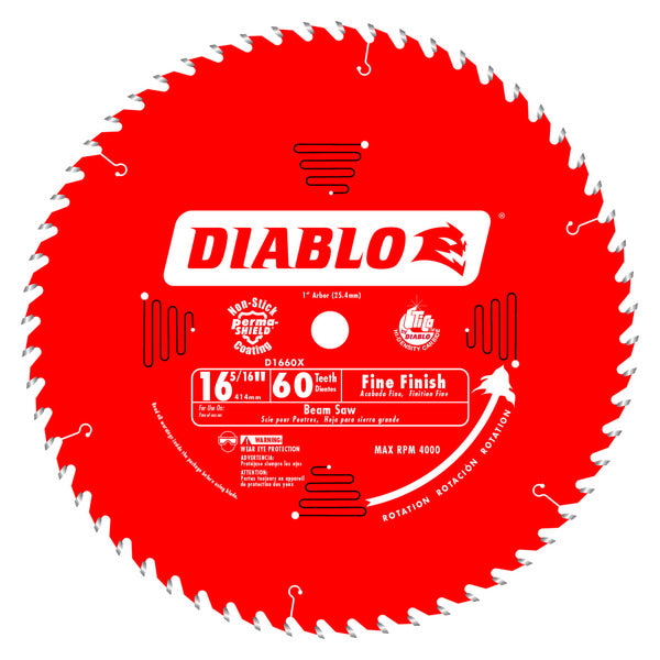 Diablo 008925035299 16-5/16 in. x 60 Tooth 1 in. Arbor Beam Saw Blade