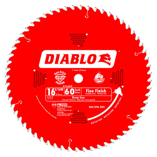 Diablo 008925035299 16-5/16 in. x 60 Tooth 1 in. Arbor Beam Saw Blade