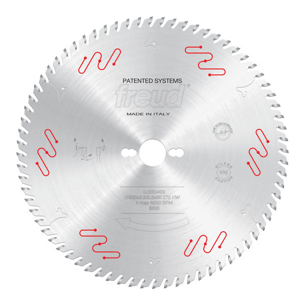 Freud 008925052098 300mm x 72T Carbide Tipped Blade for Ripping and Crosscutting Wooden and Composite Panels