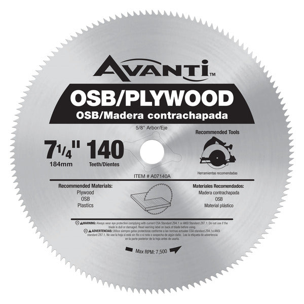 Avanti 008925083931 Avanti 7-1/4" X 140t Plywood