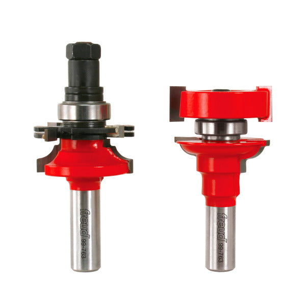Freud 008925087113 1-11/16" (dia.) Premier Adjustable Rail & Stile Bit with 1/2" shank (round over bead), 3-3/4" overall length