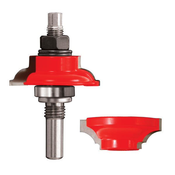 Freud 008925087397 1-11/16" (dia.) Premier Adjustable Rail & Stile Bit with 1/2" shank (round over bead), 3-13/16" overall length