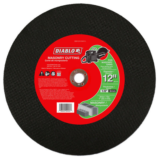 Diablo 008925094647 12"x1/8"x1" Masonry High Speed Cut Off