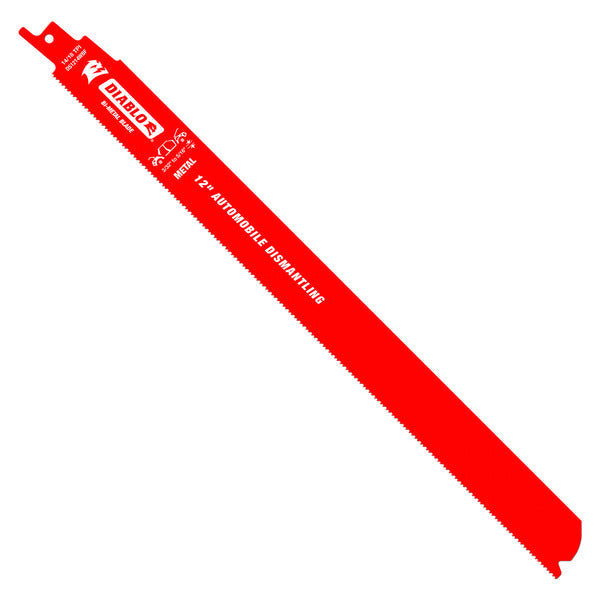 Diablo 008925131557 12" Diablo Bi-Metal Recip Blade for Auto Dismantling (Cuts Metals 1/16" to 5/16") (25 pk)