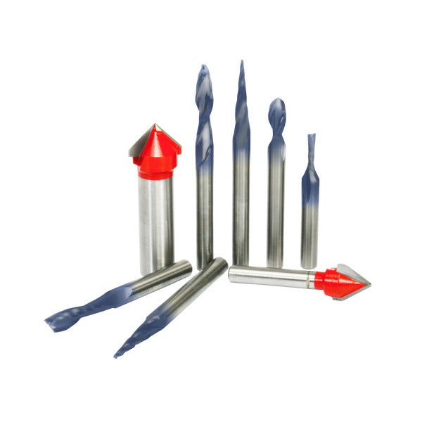 Freud 008925135524 8 Piece CNC Router Bit Signmaking Set